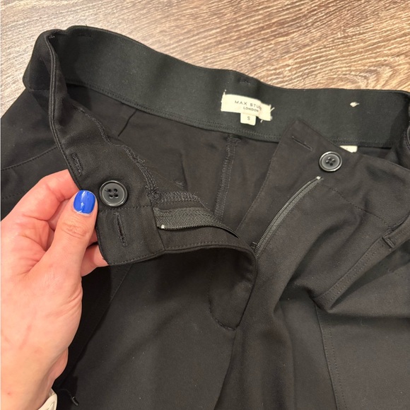 MAX STUDIO Ponte Mid Waist Full Length Wide Leg Trousers Pants - Picture 11 of 11